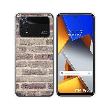 Funda Silicona Para Xiaomi Poco M4 Pro 4g Diseño Ladrillo 01