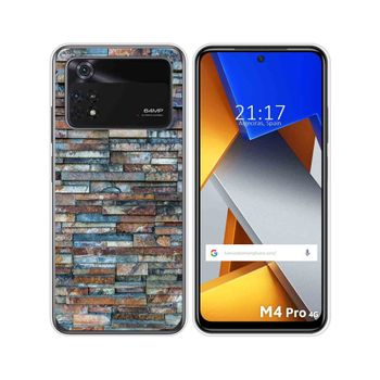 Funda Silicona Para Xiaomi Poco M4 Pro 4g Diseño Ladrillo 05