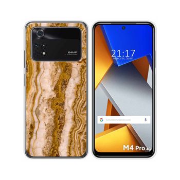 Funda Silicona Para Xiaomi Poco M4 Pro 4g Diseño Mármol 10