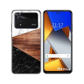 Funda Silicona Para Xiaomi Poco M4 Pro 4g Diseño Mármol 11