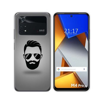 Funda Silicona Para Xiaomi Poco M4 Pro 4g Diseño Barba