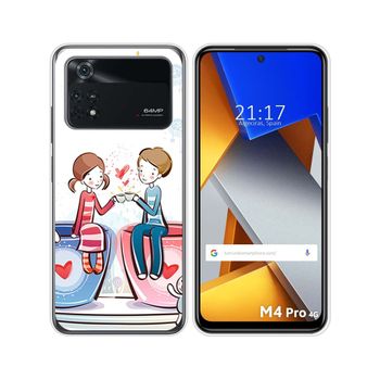 Funda Silicona Para Xiaomi Poco M4 Pro 4g Diseño Café