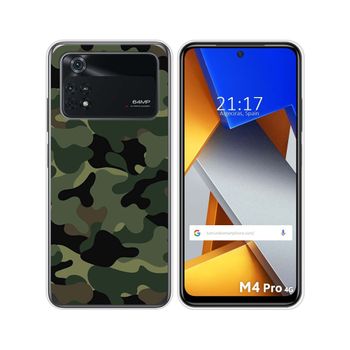 Funda Silicona Para Xiaomi Poco M4 Pro 4g Diseño Camuflaje