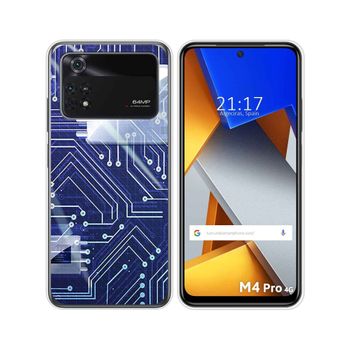 Funda Silicona Para Xiaomi Poco M4 Pro 4g Diseño Circuito