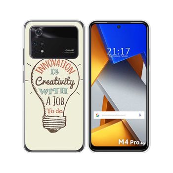 Funda Silicona Para Xiaomi Poco M4 Pro 4g Diseño Creativity