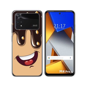 Funda Silicona Para Xiaomi Poco M4 Pro 4g Diseño Helado Chocolate