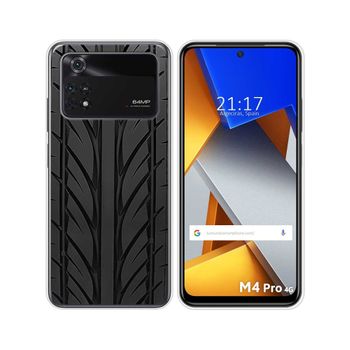 Funda Silicona Para Xiaomi Poco M4 Pro 4g Diseño Neumatico