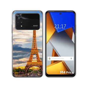 Funda Silicona Para Xiaomi Poco M4 Pro 4g Diseño Paris