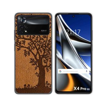 Funda Silicona Para Xiaomi Poco X4 Pro 5g Diseño Cuero 03