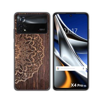 Funda Silicona Para Xiaomi Poco X4 Pro 5g Diseño Madera 06