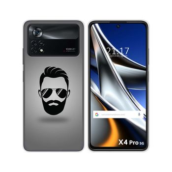 Funda Silicona Para Xiaomi Poco X4 Pro 5g Diseño Barba