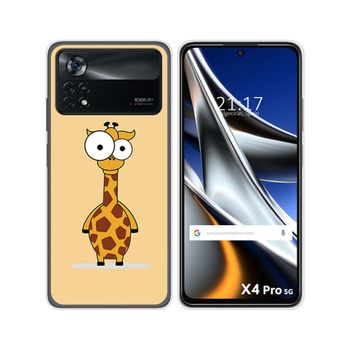 Funda Silicona Para Xiaomi Poco X4 Pro 5g Diseño Jirafa