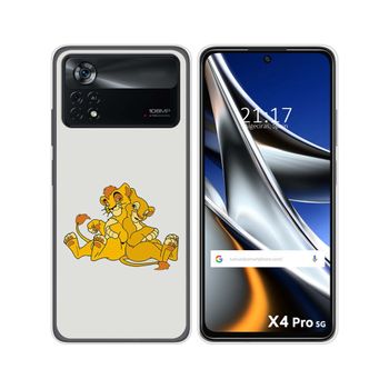 Funda Silicona Para Xiaomi Poco X4 Pro 5g Diseño Leones