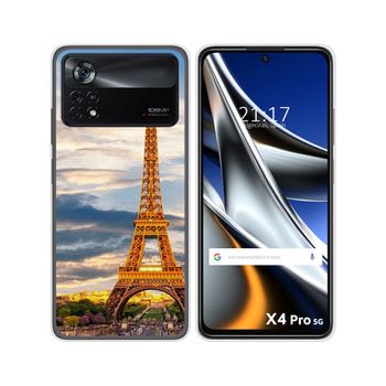 Funda Silicona Para Xiaomi Poco X4 Pro 5g Diseño Paris