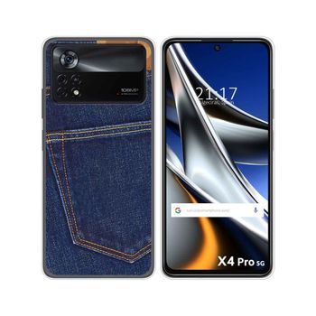 Funda Silicona Para Xiaomi Poco X4 Pro 5g Diseño Vaquero