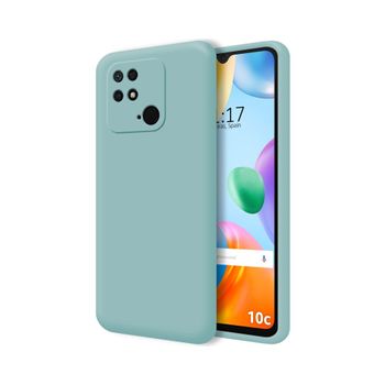 Funda Silicona Líquida Ultra Suave Para Xiaomi Redmi 10c Color Azul