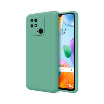 Funda Silicona Líquida Ultra Suave Para Xiaomi Redmi 10c Color Verde