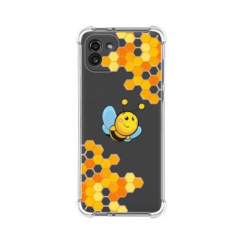 Funda Silicona Antigolpes Para Samsung Galaxy A03 Diseño Abeja