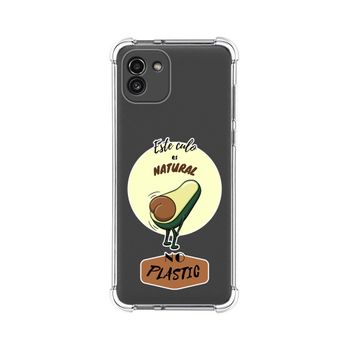 Funda Silicona Antigolpes Para Samsung Galaxy A03 Diseño Culo Natural