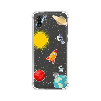 Funda Silicona Antigolpes Para Samsung Galaxy A03 Diseño Espacio