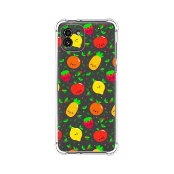 Funda Silicona Antigolpes Para Samsung Galaxy A03 Diseño Frutas 01