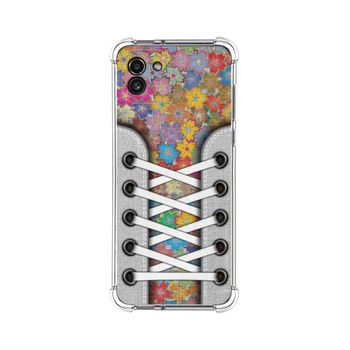 Funda Silicona Antigolpes Para Samsung Galaxy A03 Diseño Zapatillas 05