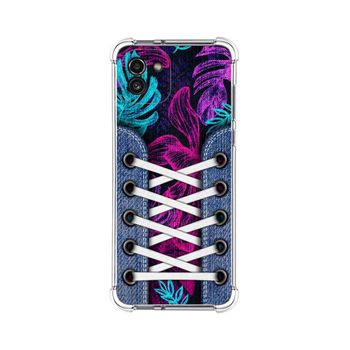 Funda Silicona Antigolpes Para Samsung Galaxy A03 Diseño Zapatillas 07