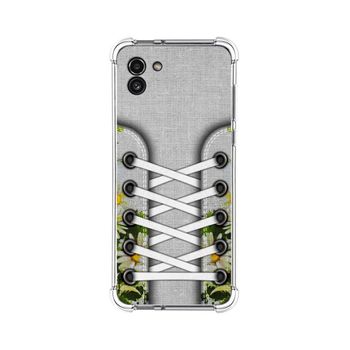 Funda Silicona Antigolpes Para Samsung Galaxy A03 Diseño Zapatillas 08