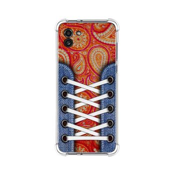 Funda Silicona Antigolpes Para Samsung Galaxy A03 Diseño Zapatillas 10