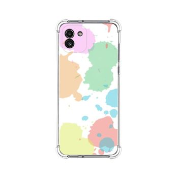 Funda Silicona Antigolpes Para Samsung Galaxy A03 Diseño Acuarela 05