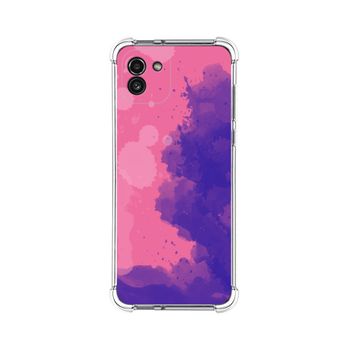 Funda Silicona Antigolpes Para Samsung Galaxy A03 Diseño Acuarela 07