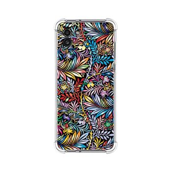 Funda Silicona Antigolpes Para Samsung Galaxy A03 Diseño Flores 04