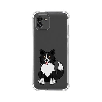 Funda Silicona Antigolpes Para Samsung Galaxy A03 Diseño Perros 01