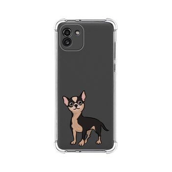 Funda Silicona Antigolpes Para Samsung Galaxy A03 Diseño Perros 05