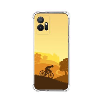 Funda Silicona Antigolpes Para Vivo Y55 5g Diseño Ciclista