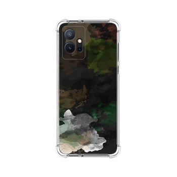 Funda Silicona Antigolpes Para Vivo Y55 5g Diseño Acuarela 12