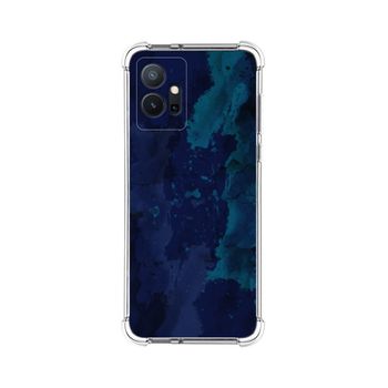 Funda Silicona Antigolpes Para Vivo Y55 5g Diseño Acuarela 13