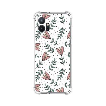 Funda Silicona Antigolpes Para Vivo Y55 5g Diseño Flores 01