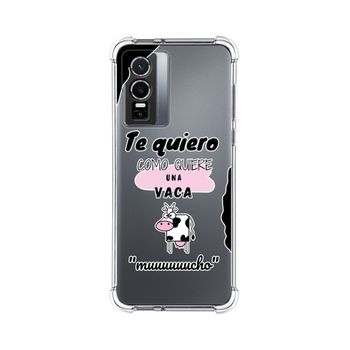 Funda Silicona Antigolpes Para Vivo Y76 5g Diseño Vaca