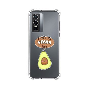 Funda Silicona Antigolpes Para Vivo Y76 5g Diseño Vegan Life