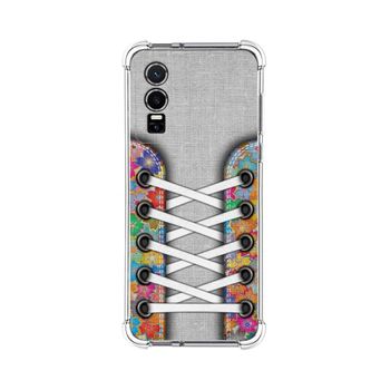 Funda Silicona Antigolpes Para Vivo Y76 5g Diseño Zapatillas 04