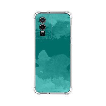 Funda Silicona Antigolpes Para Vivo Y76 5g Diseño Acuarela 06