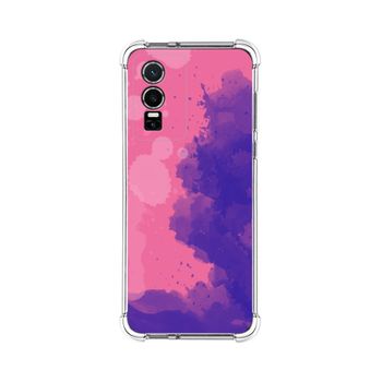 Funda Silicona Antigolpes Para Vivo Y76 5g Diseño Acuarela 07