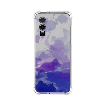 Funda Silicona Antigolpes Para Vivo Y76 5g Diseño Acuarela 09