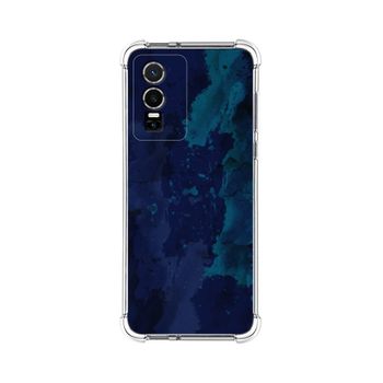 Funda Silicona Antigolpes Para Vivo Y76 5g Diseño Acuarela 13