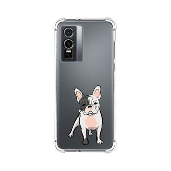 Funda Silicona Antigolpes Para Vivo Y76 5g Diseño Perros 06