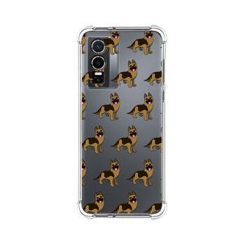 Funda Silicona Antigolpes Para Vivo Y76 5g Diseño Perros 09