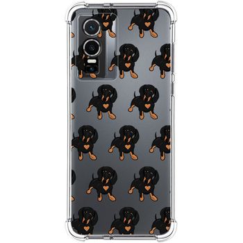 Funda Silicona Antigolpes Para Vivo Y76 5g Diseño Perros 10