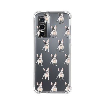 Funda Silicona Antigolpes Para Vivo Y76 5g Diseño Perros 12