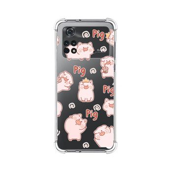 Funda Silicona Antigolpes Para Xiaomi Poco M4 Pro 4g Diseño Cerdos